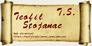 Teofil Stojanac vizit kartica